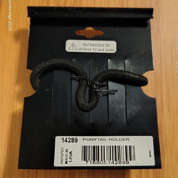 Vintage NWT 1928 Hair Jewelry Ponytail Holder Silver-Tone Snowflake Design - Picture 4 of 5